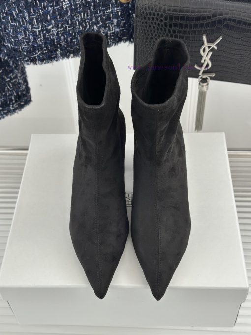 Toteme designer niche brand classic autumn and winter kitten with pointed toe bootsA niche bsdpbz335 - Image 7
