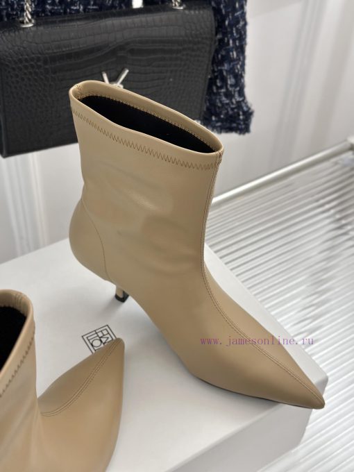 Toteme designer niche brand classic autumn and winter kitten with pointed toe bootsA niche bx7pl72ib - Image 6