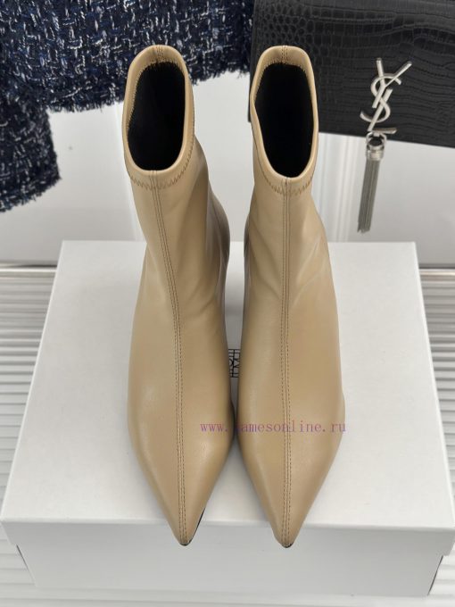 Toteme designer niche brand classic autumn and winter kitten with pointed toe bootsA niche bx7pl72ib - Image 7