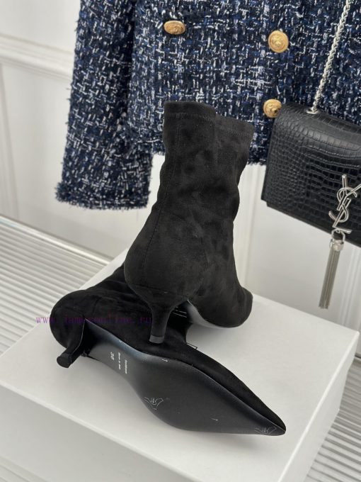 Toteme designer niche brand classic autumn and winter kitten with pointed toe bootsA niche bsdpbz335 - Image 10