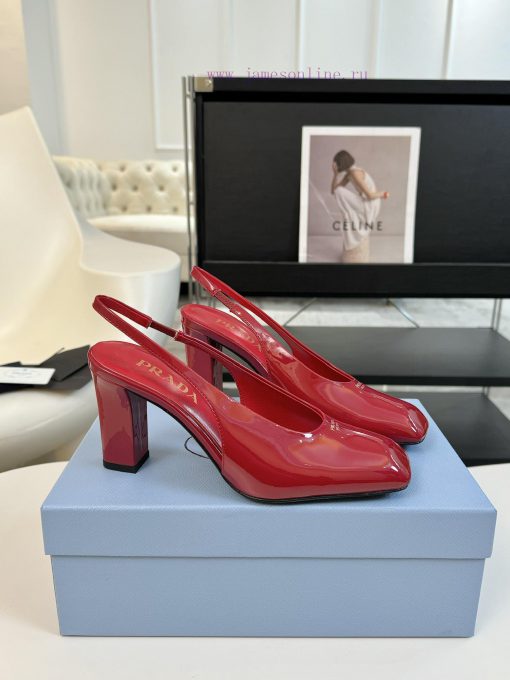 8.5cmPRADA/PRADA ClassicTriangle logo single shoe seriesThe simple design is probably its mota93ntdc - Image 3