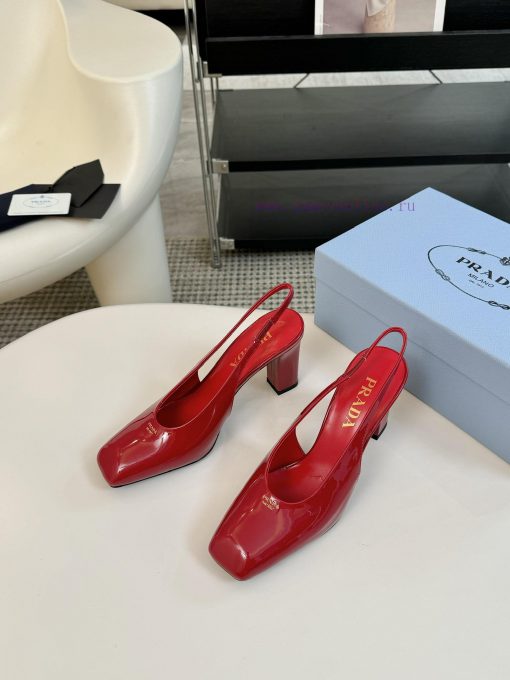 8.5cmPRADA/PRADA ClassicTriangle logo single shoe seriesThe simple design is probably its mota93ntdc - Image 5