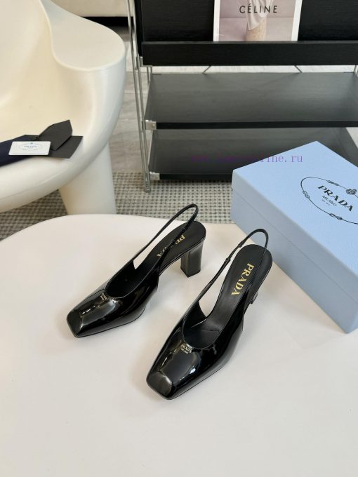 8.5cmPRADA/PRADA ClassicTriangle logo single shoe seriesThe simple design is probably its mouks3ui6y - Image 5