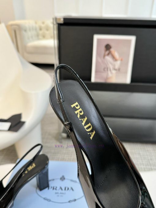 8.5cmPRADA/PRADA ClassicTriangle logo single shoe seriesThe simple design is probably its mouks3ui6y - Image 6