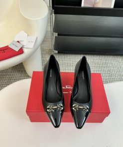 Salvatore Ferragamo 25 Early Spring Collection New Product Iconic Bow Hardware Buckle Thick k8jo07py
