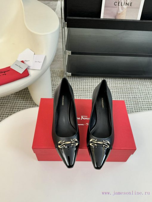 Salvatore Ferragamo 25 Early Spring Collection New Product Iconic Bow Hardware Buckle Thick k8jo07py