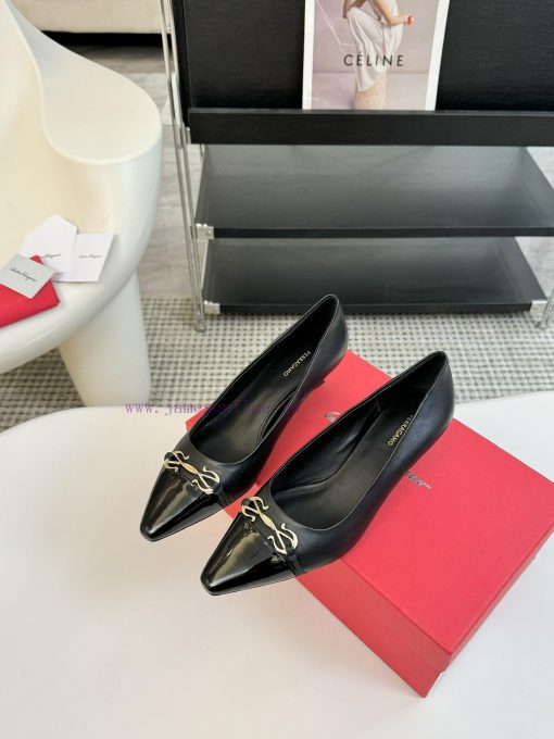 Salvatore Ferragamo 25 Early Spring Collection New Product Iconic Bow Hardware Buckle Thick k8jo07py - Image 4