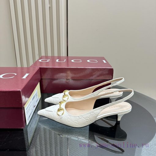 The 2025G new GUcc 𝐢 horseclip shallow mouth sandals feature pointed edges, elastic straps, ifb4ryyp