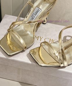 Jimichoo Week 2024 SS, limited edition square headed water droplet heel, cross shaped ribbon9gq9dlka
