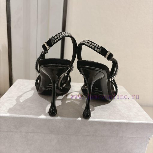 Jimichoo Week 2025ss, limited edition square head water droplet heel, upgraded with hot stamr12zkzam - Image 10