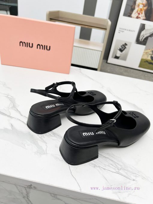 First release MIUMIU * Miu Miu rear empty sandals 2025 new model🤩 No matter how you wear it,fu0kq1tk - Image 5
