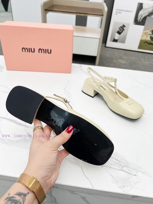 First release MIUMIU * Miu Miu rear empty sandals 2025 new model🤩 No matter how you wear it,olq8eqip - Image 6