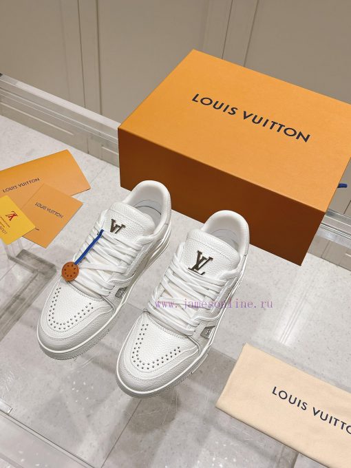 LV purchasing grade new color classic donkey home full seriesLV Trainer PVC sneakers, eachgnxo0ift - Image 2