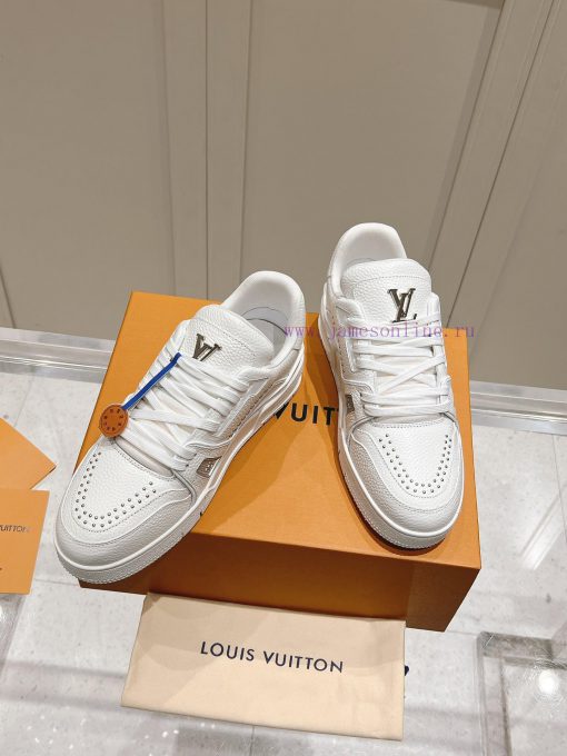 LV purchasing grade new color classic donkey home full seriesLV Trainer PVC sneakers, eachgnxo0ift - Image 4