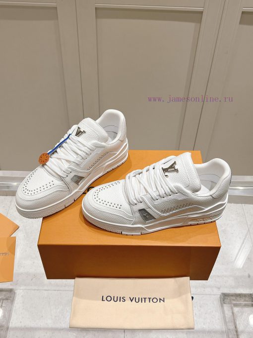LV purchasing grade new color classic donkey home full seriesLV Trainer PVC sneakers, eachgnxo0ift - Image 5