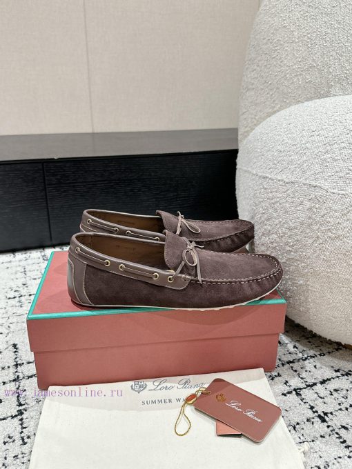 Top Men's StyleLoro Piana 25/Latest Men's Casual Bean ShoesThe upper of the shoe is made of qd7ddtyb - Image 3