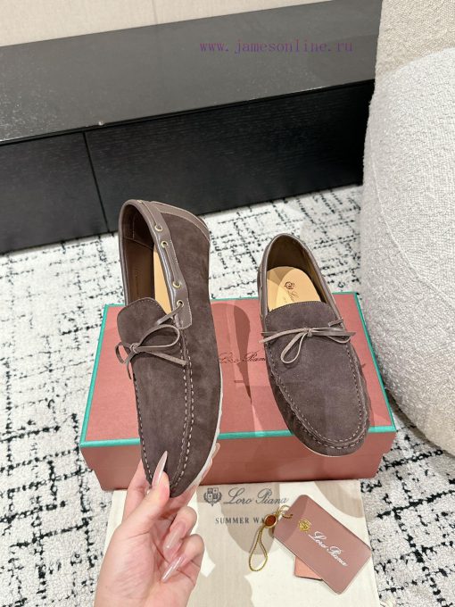 Top Men's StyleLoro Piana 25/Latest Men's Casual Bean ShoesThe upper of the shoe is made of qd7ddtyb - Image 5