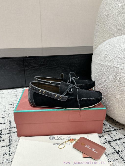Top Men's StyleLoro Piana 25/Latest Men's Casual Bean ShoesThe upper of the shoe is made of hzfzy0a8 - Image 3
