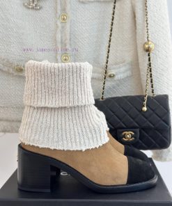 Chanel | Chanel 24K Autumn/Winter New Product Double CThick heeled socks bootsThis season's usg84n97