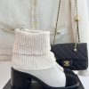 Chanel | Chanel 24K Autumn/Winter New Product Double CThick heeled socks bootsThis season's 4bjcaeb8
