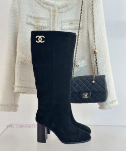 Chanel | Chanel 24c Autumn/Winter New ProductsDouble C thick heel boots seriesThe shoe upperifg50r2s