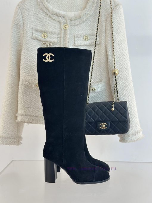Chanel | Chanel 24c Autumn/Winter New ProductsDouble C thick heel boots seriesThe shoe upperifg50r2s - Image 2