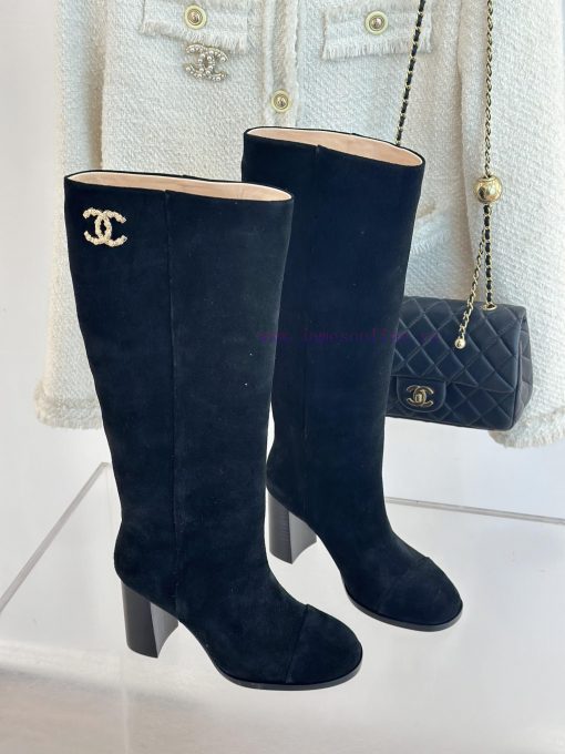 Chanel | Chanel 24c Autumn/Winter New ProductsDouble C thick heel boots seriesThe shoe upperifg50r2s - Image 4
