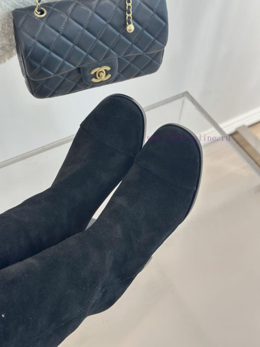 Chanel | Chanel 24c Autumn/Winter New ProductsDouble C thick heel boots seriesThe shoe upperifg50r2s - Image 8