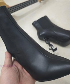 Saint Laurent high-heeled YSL boots with 2024 early autumn synchronization YSL decoration clvgh3sq57
