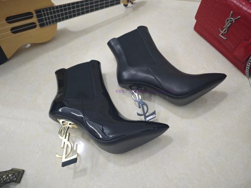 Saint Laurent high-heeled YSL boots with 2024 early autumn synchronization YSL decoration clf76ovlje - Image 2