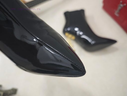 Saint Laurent high-heeled YSL boots with 2024 early autumn synchronization YSL decoration clf76ovlje - Image 9