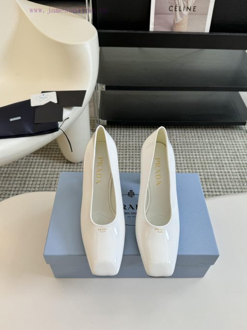 8.5cmPRADA/PRADA ClassicTriangle logo single shoe seriesThe simple design is probably its mou5lo5pq9 - Image 2