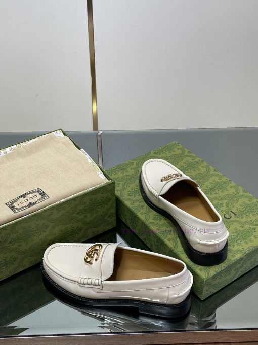 2025 early spring new single shoe women's gold double G-button loafers▫️ Original customized5subshq1 - Image 9