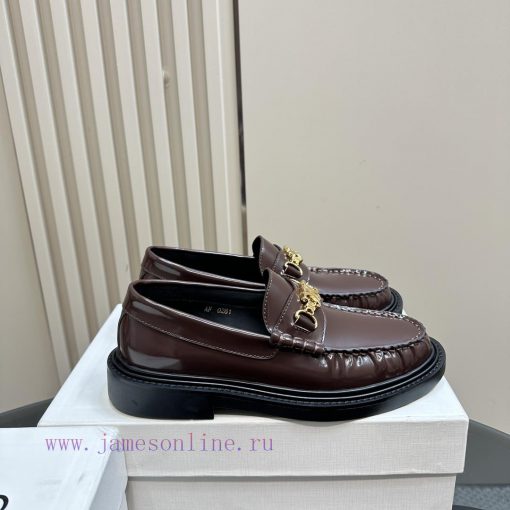 Top Celine Celine 2024 Autumn/Winter New Arc de Triomphe Tassel Retro Thick soled Le Fu Shoepx95mot0 - Image 6