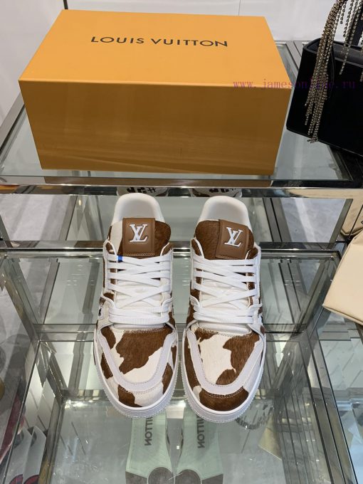 Louis Vuitton 2024s new LV Trainer series board shoes, basketball shoes, couple's casual spoq2aggaq2