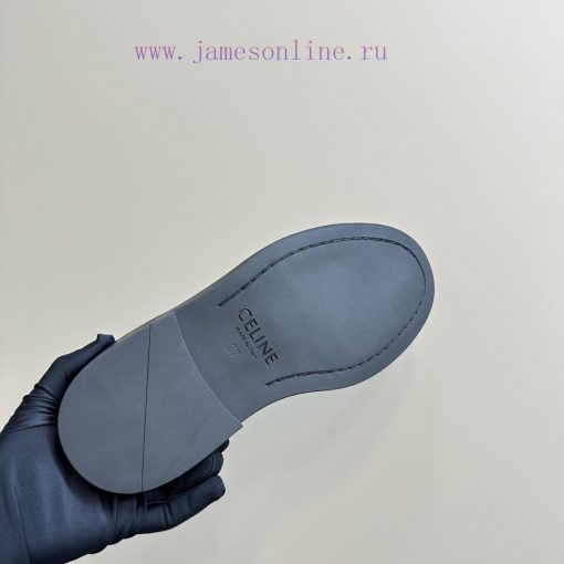 Top Celine Celine 2024 Autumn/Winter New Arc de Triomphe Tassel Retro Thick soled Le Fu Shoepx95mot0 - Image 11
