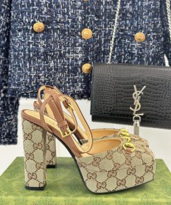Gucci Classic Early Spring Fashion Show Horseneck BuckleHentian High Waterproof Platform Higggoelgg1
