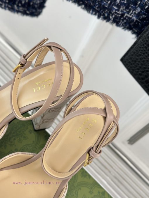 Gucci Classic Early Spring Fashion Show Horseneck BuckleHentian High Waterproof Platform Hig0sdr6gzm - Image 9