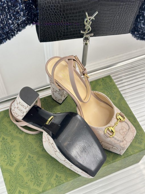 Gucci Classic Early Spring Fashion Show Horseneck BuckleHentian High Waterproof Platform Hig0sdr6gzm - Image 10
