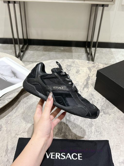 Versace 25ss couple's Galaxia sneakersZhao Lusi's round toe low top lace up innovative sportmwys2nq3 - Image 2