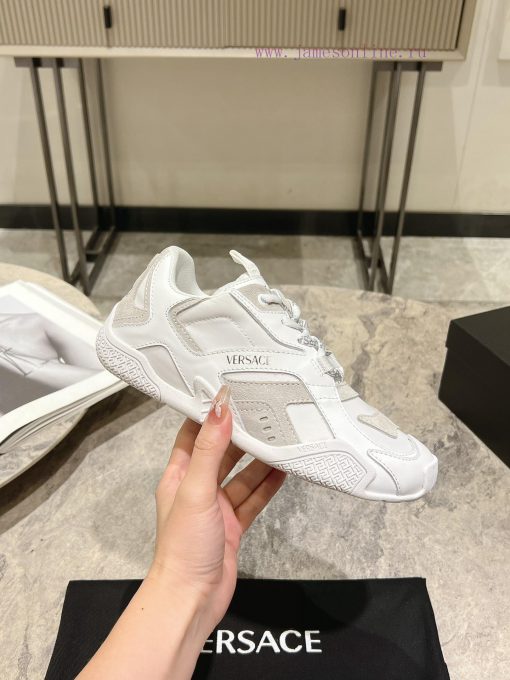 Versace 25ss couple's Galaxia sneakersZhao Lusi's round toe low top lace up innovative sport2rl90fra - Image 2