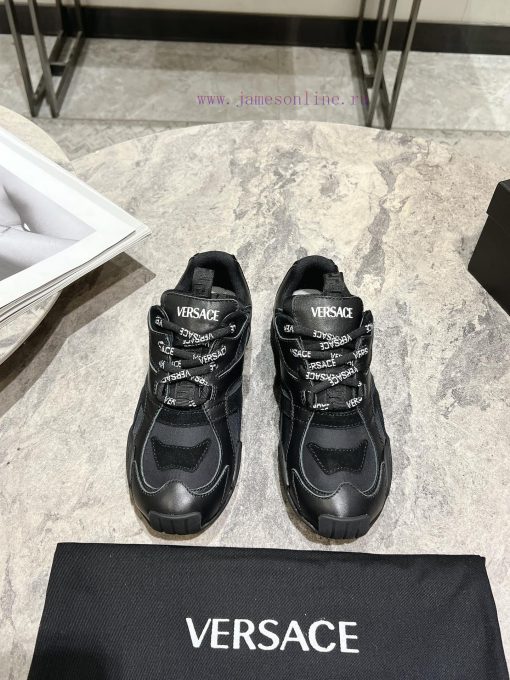 Versace 25ss couple's Galaxia sneakersZhao Lusi's round toe low top lace up innovative sportmwys2nq3 - Image 3
