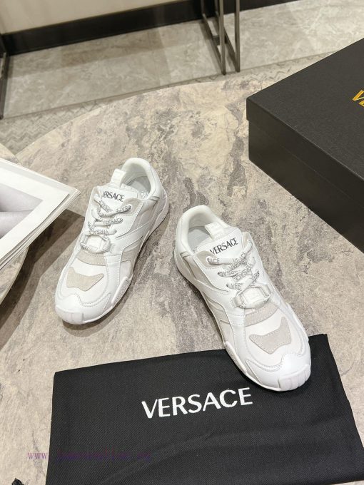 Versace 25ss couple's Galaxia sneakersZhao Lusi's round toe low top lace up innovative sport2rl90fra - Image 4
