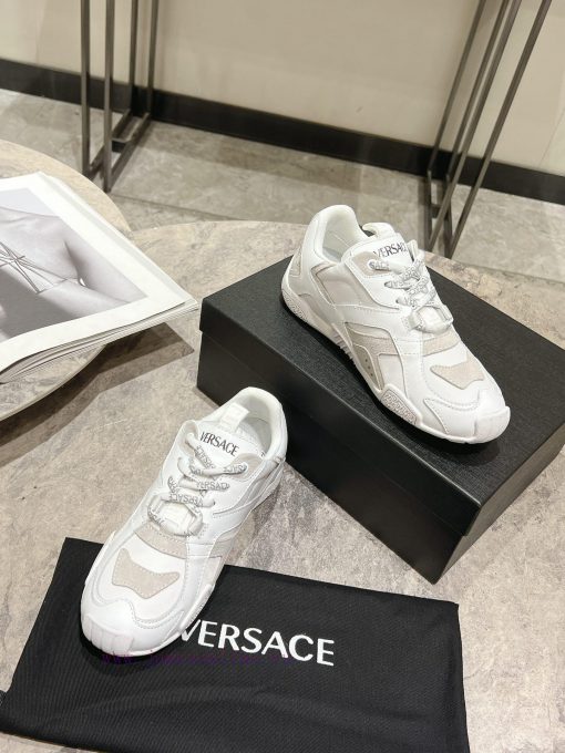 Versace 25ss couple's Galaxia sneakersZhao Lusi's round toe low top lace up innovative sport2rl90fra - Image 6