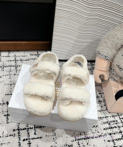 Top qualitydior fw24 new arrival～D Home 2024 Autumn/Winter New Wool SlippersThe fur is integ8vmrg5lf