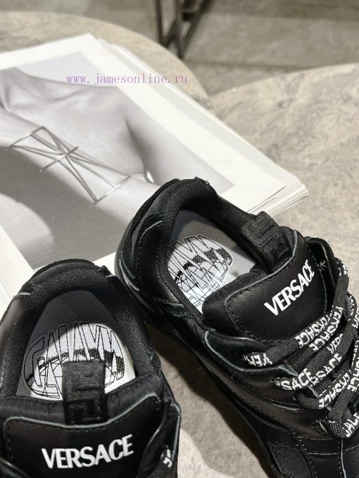 Versace 25ss couple's Galaxia sneakersZhao Lusi's round toe low top lace up innovative sportmwys2nq3 - Image 8