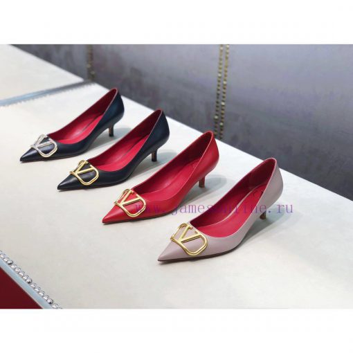 Flat bottomed pointed single shoes - Top of the line Valentino/Valentino VT latest metal Vlolbo1rlrp