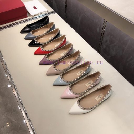 Flat bottomed shoes without straps - Top purchasing agent Valentino/Valentino rivet VT classt0irmh84