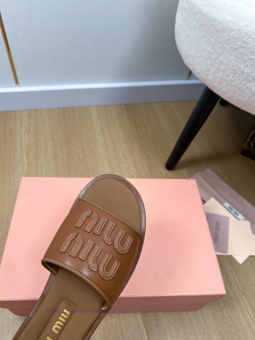 MiuMiu Miu | 2024 ˢˢMiu Home 2024 Spring/Summer New Products Latest Explosive Letter Logo Sl6mv5t2t7 - Image 7