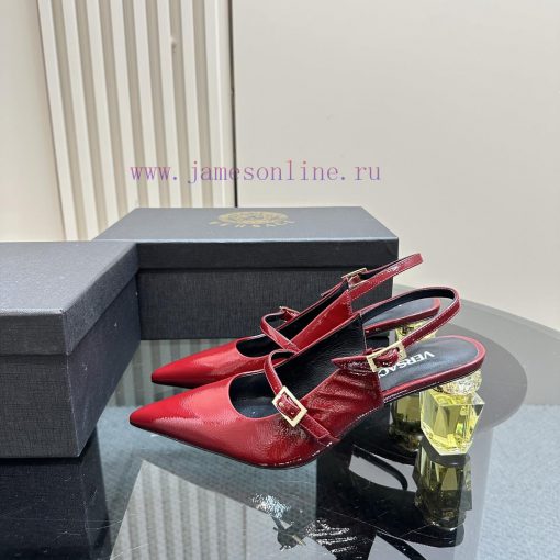 Top Versace perfume andLeather drilling surface 3802025 new perfume and rhinestone sandalsWrsnurllbu - Image 2